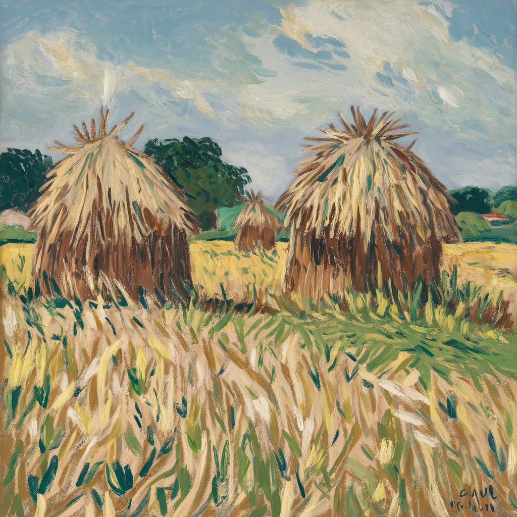 Haystacks in Brittany