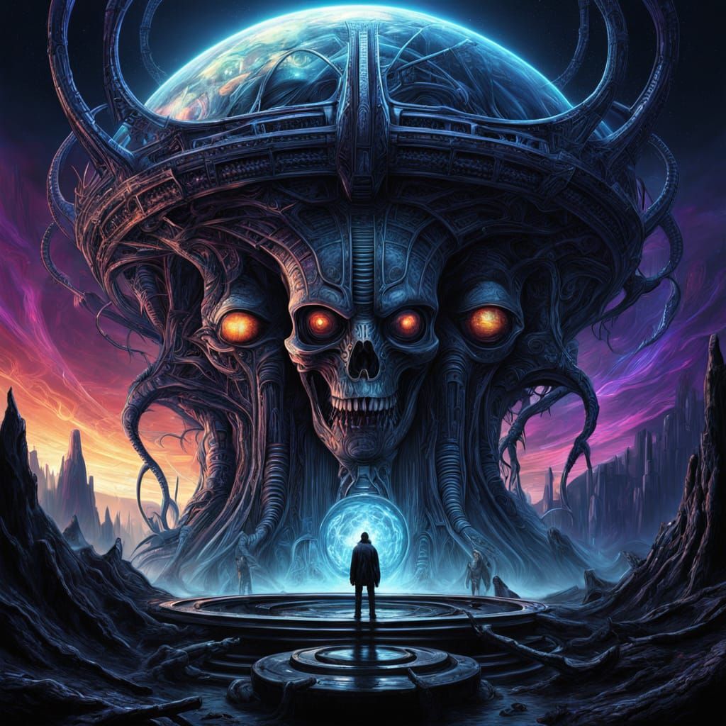 Glowing Crystal Structure Emitting Dark Energy