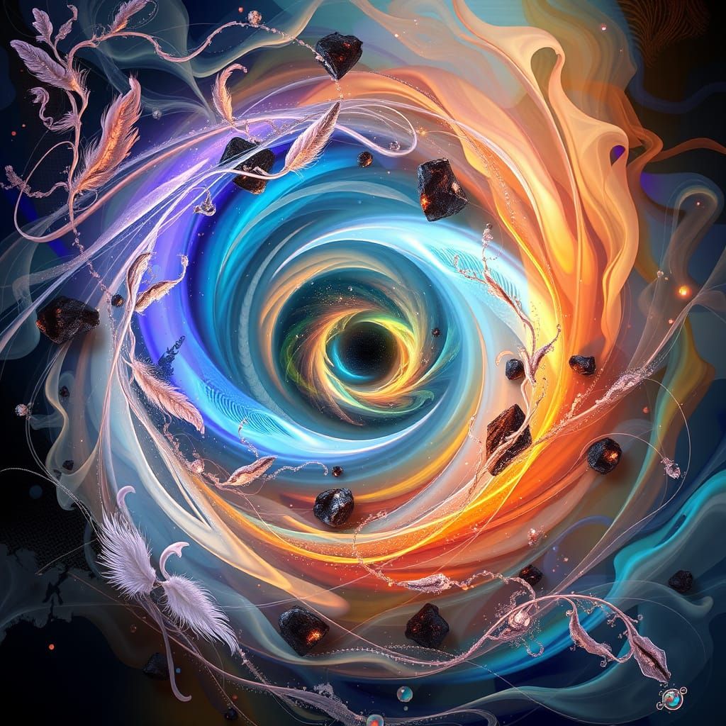 Ethereal Dreamscape in Iridescent Colors