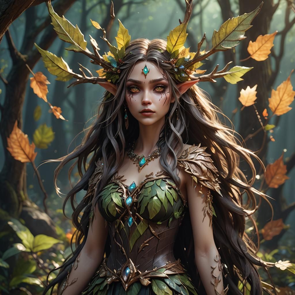 Young Wood Elf Concept Art in 3D Style