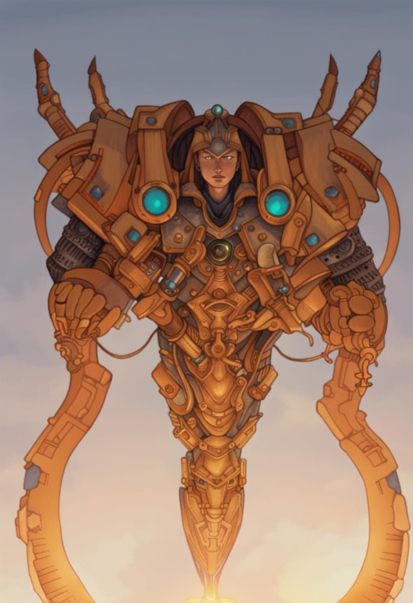 Chrono trigger, Zeal, mammon machine Hyperrealistic, concept...