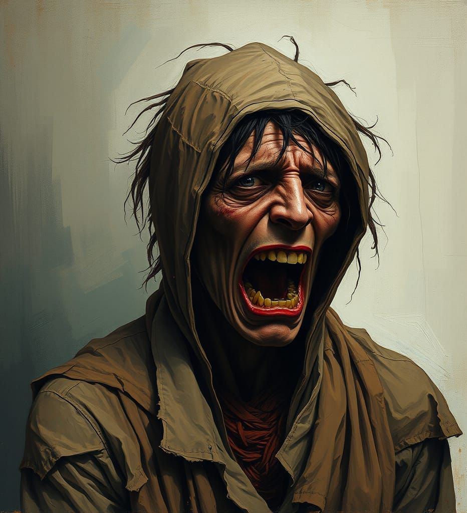 Image Conveying Anguish and Emotional Distress