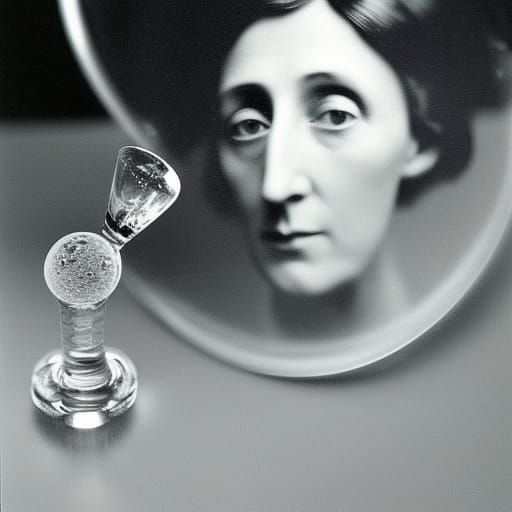 Virginia Woolf Refracted Portrait: Laura Cahun Style