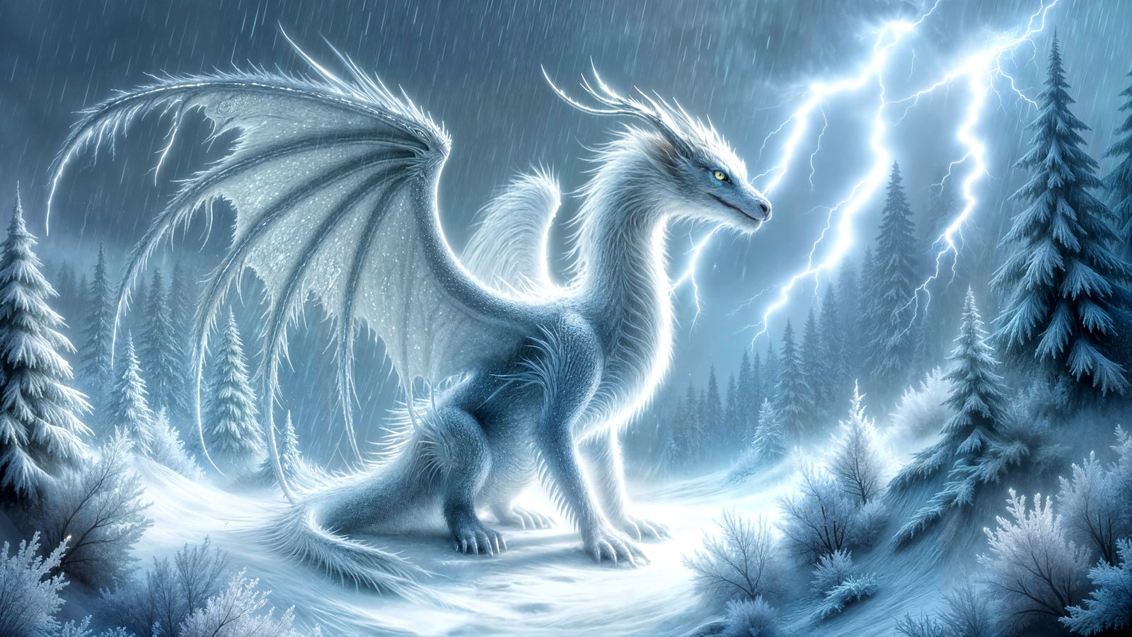 Winter Dragon In The Rain...