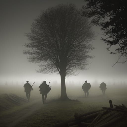 World War I Trench Warfare in Cinematic Style