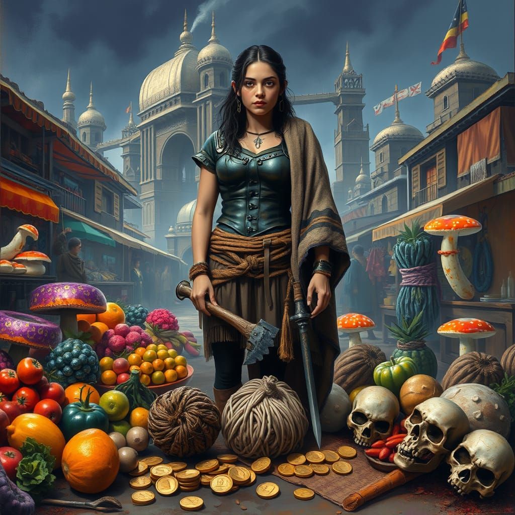 Ancient Indian Marketplace in a World of Chaos