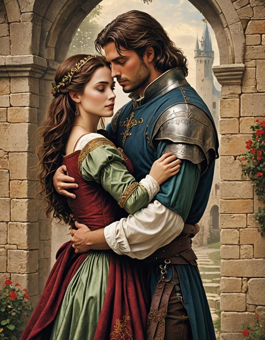 Romantic Medieval Embrace Book Cover