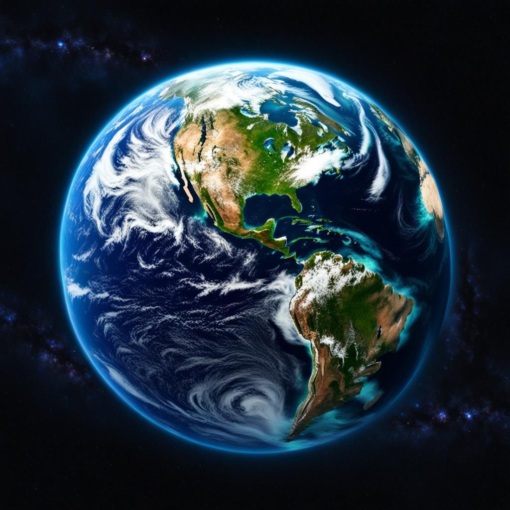 Stunning AI Image of Planet Earth