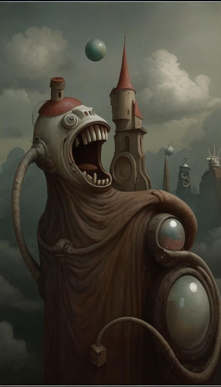 Surreal Engineer Constructing Infinity in Photorealistic Sty...