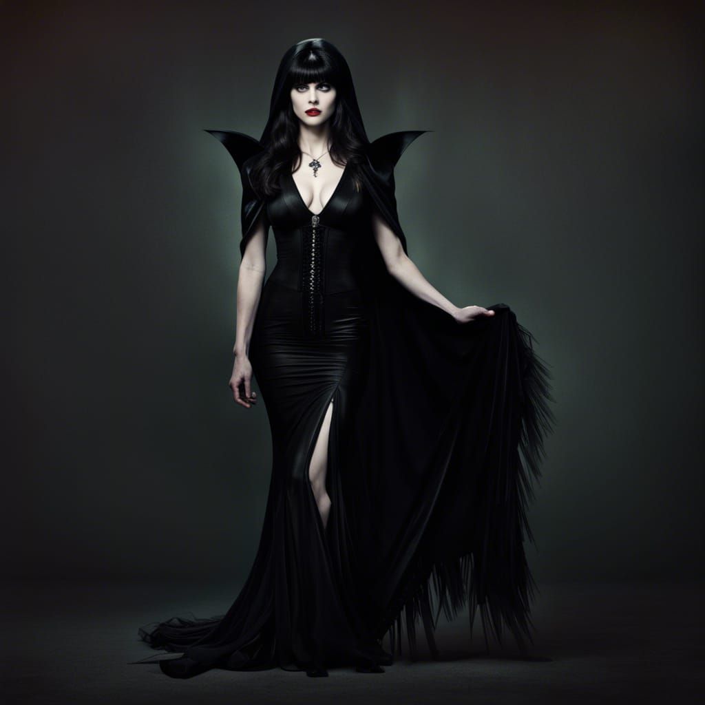 Alexandra Daddario Channels Elvira: A Striking Portrait