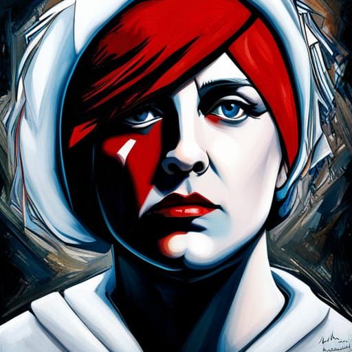 Helena Icon in Graffiti Art Style