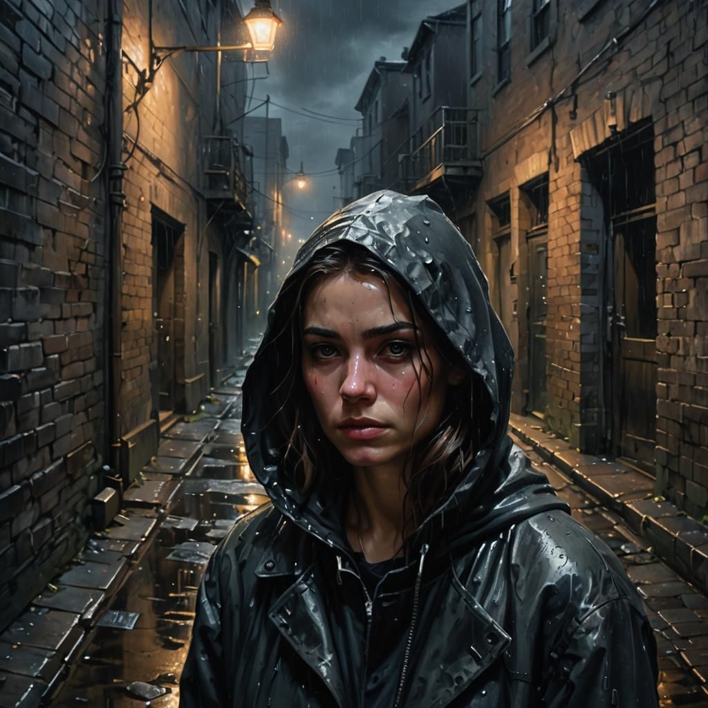 near death on a rainy day