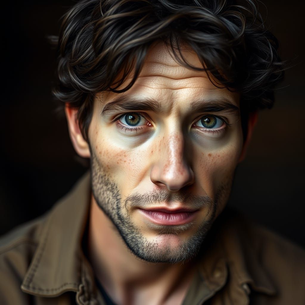 Rustic English Gentleman in Earthy Tones