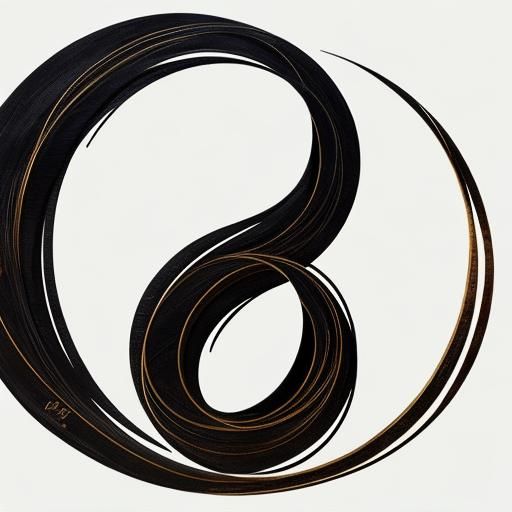 Burmese Script in Abstract Calligraphy Art