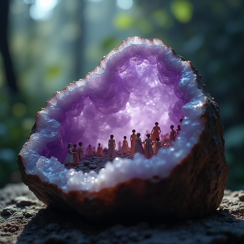 Ethereal Amethyst Civilization on 35mm Film