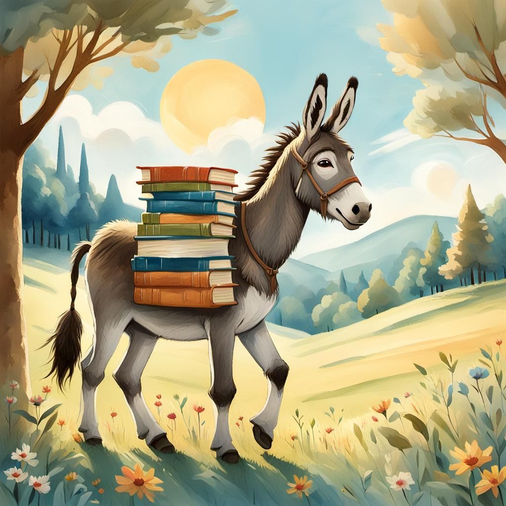 Donkey's Literary Journey in Storybook Illustration