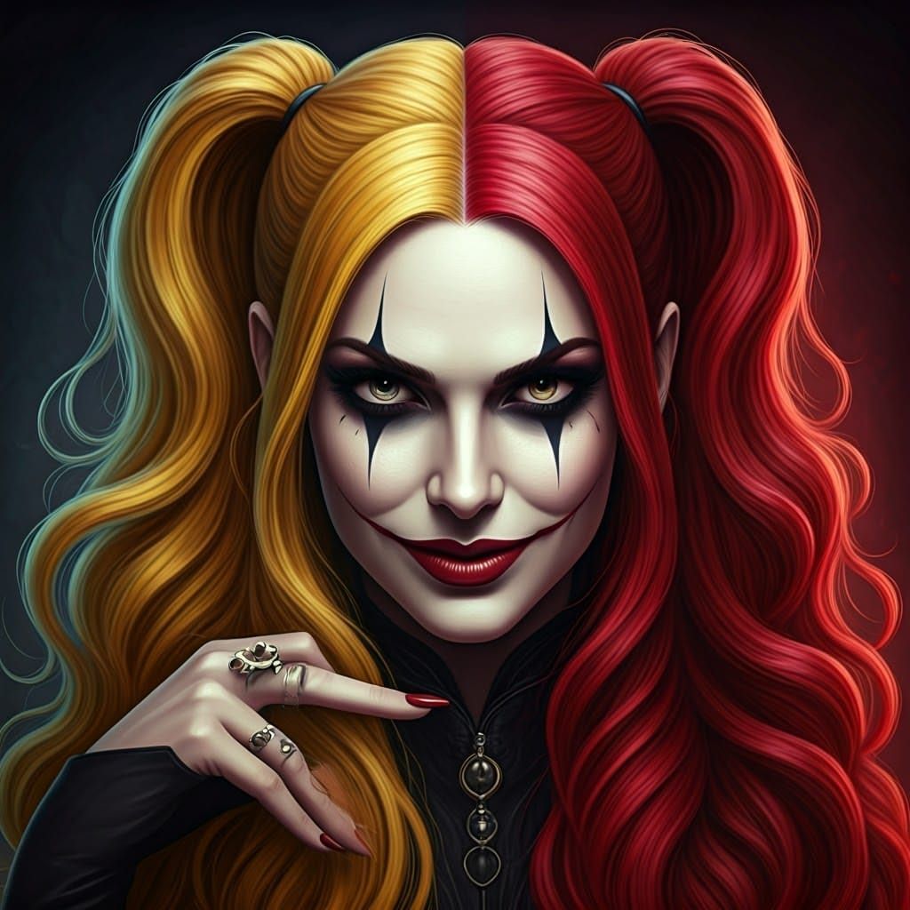 Femme avec un style frappant