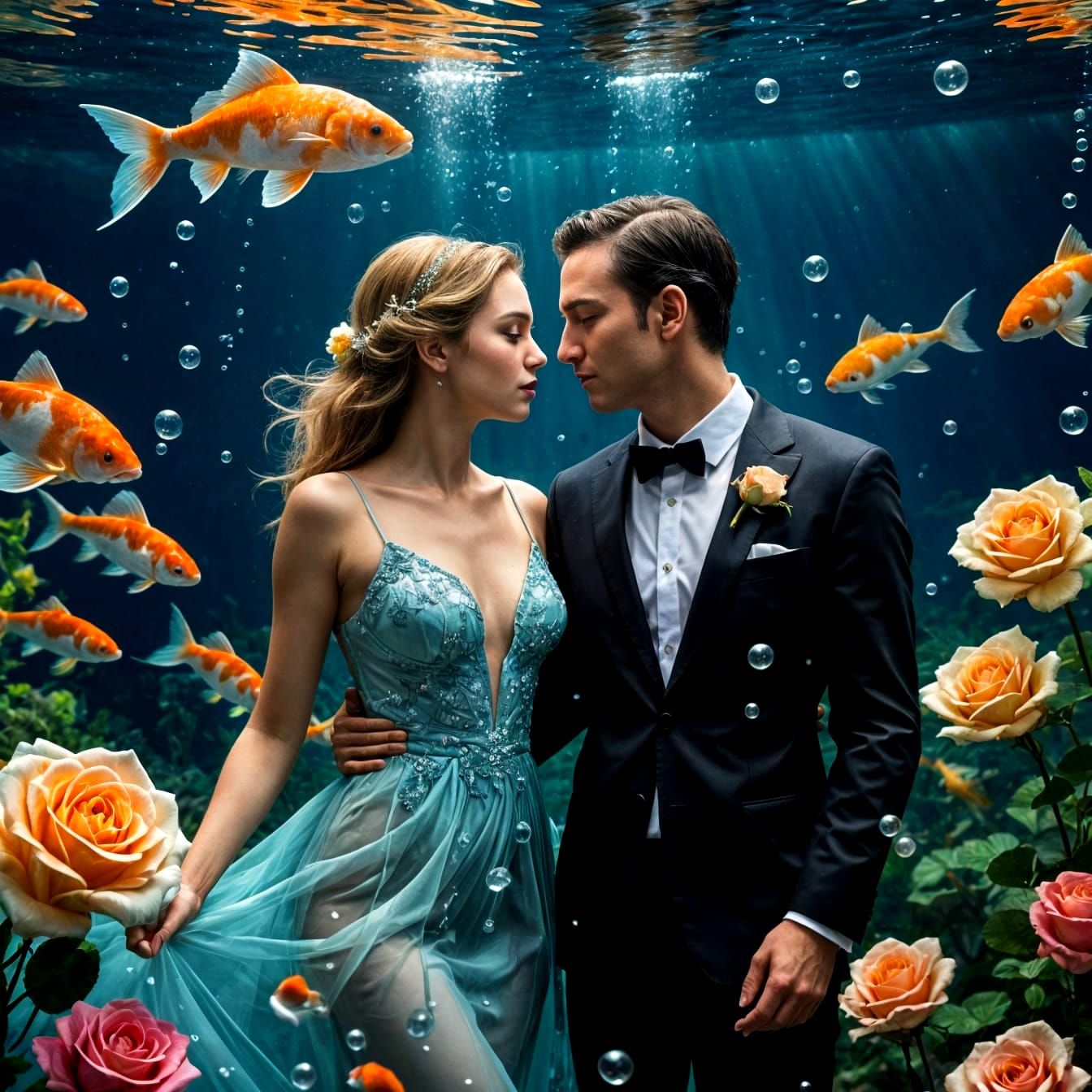Love Blooms Underwater in Vibrant Colors