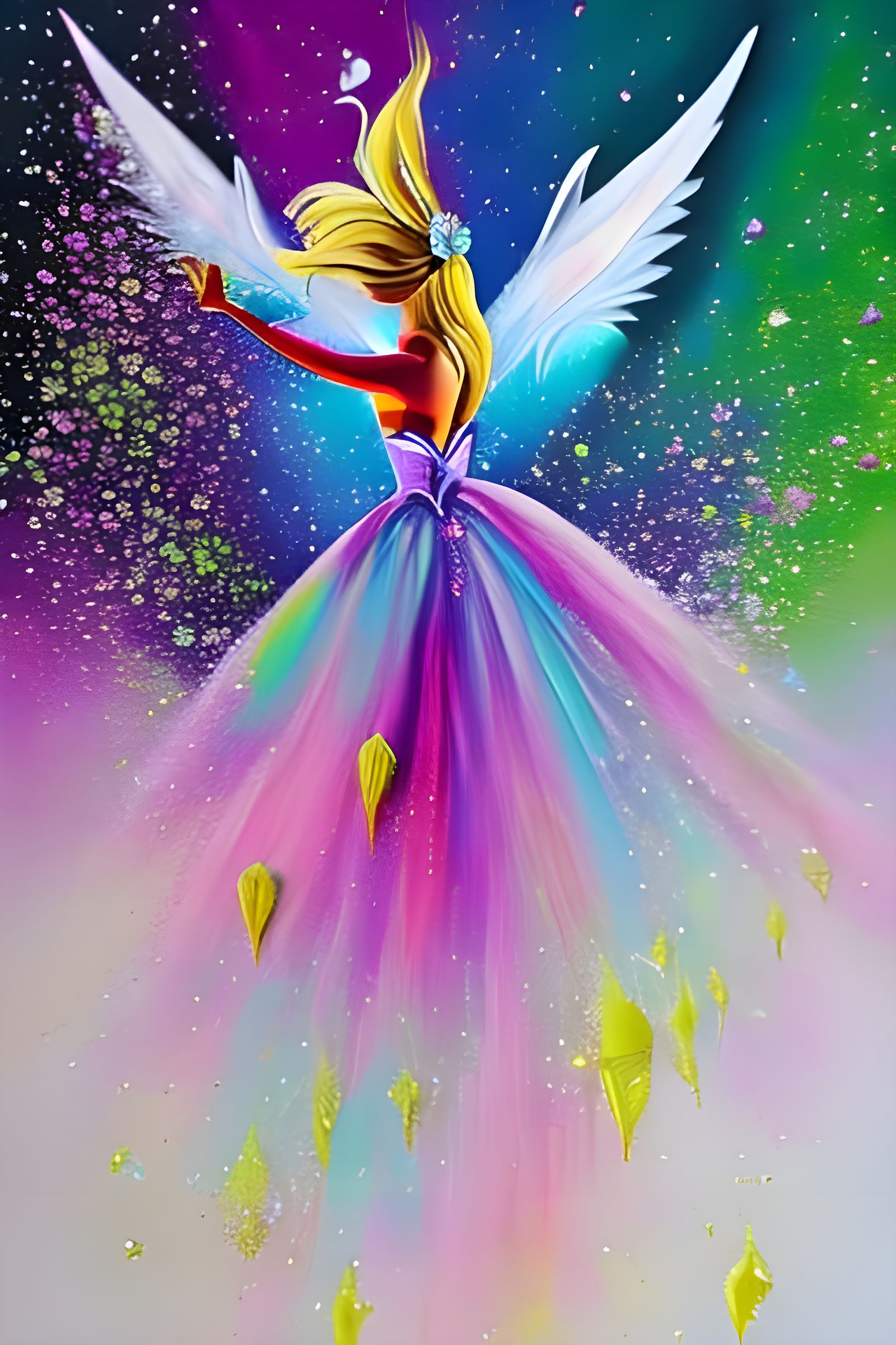 Tinkerbell Dancing in a Sparkly Dress