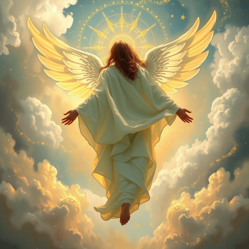 Celestial Being in Luminous Vortex