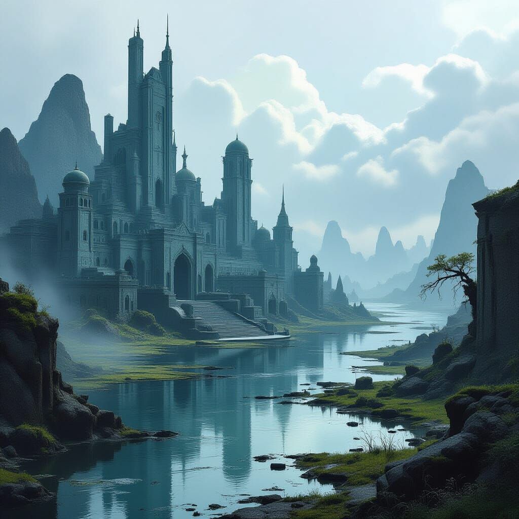 Morrowind Landscape with Gritty, Mystical Elements