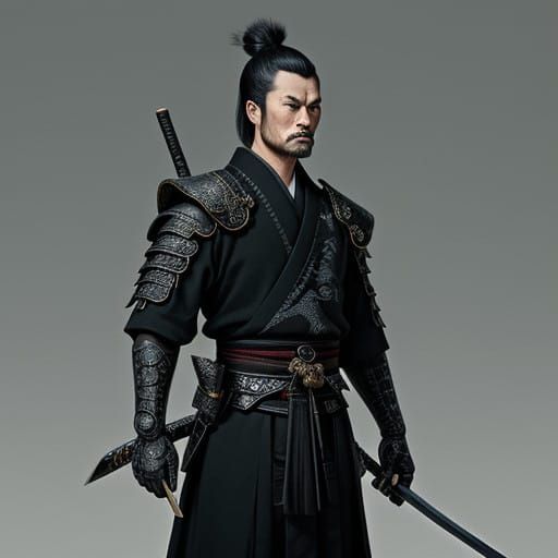 Ethereal Black Dragon Katana in Dark Fantasy Style