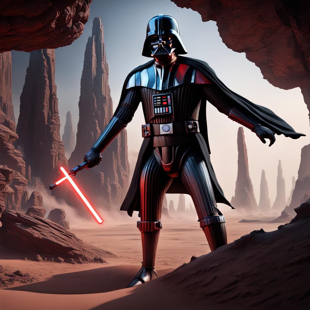 Darth Vader Detailed Matte Painting in 8k