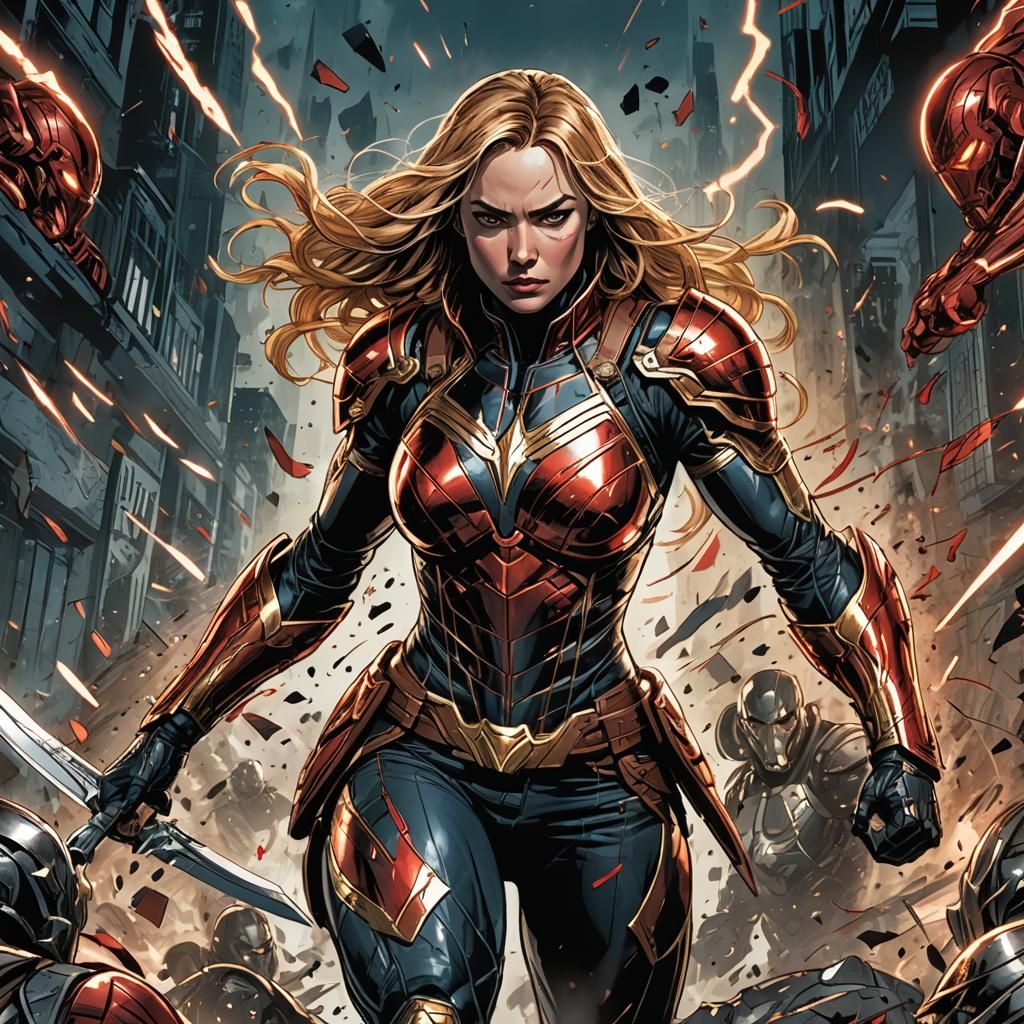 Sara Lance Close Combat Comic Book Art