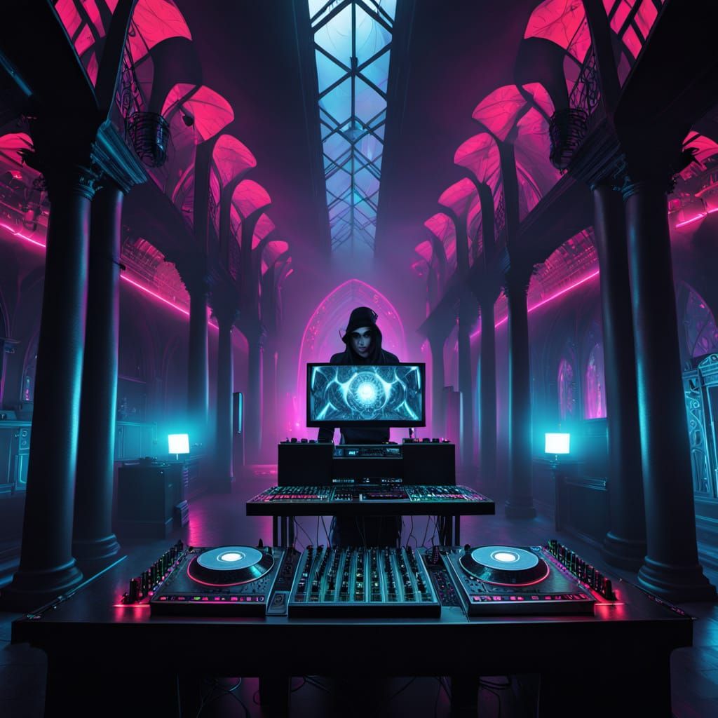 Cyber-Gothic Vampires Unleash Rave Frenzy on Stage