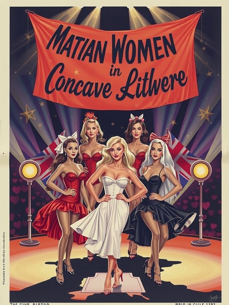 Coop Style Green-Skinned Women in 1950s Beauty Contest