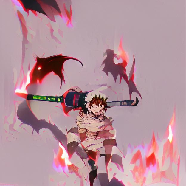 Anime-Style Demon Illustration
