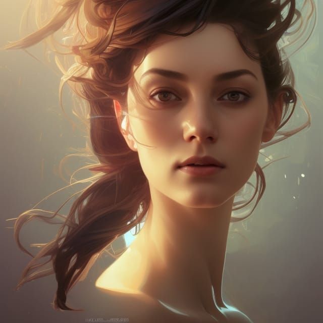 Detailed Portrait of a Woman Scientist