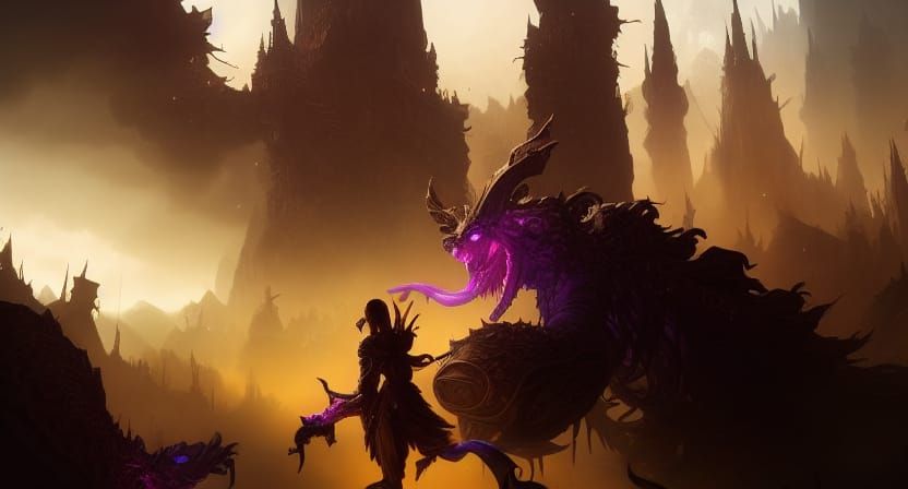 Giants in Dark Fantasy: Hyperdetailed Concept Art