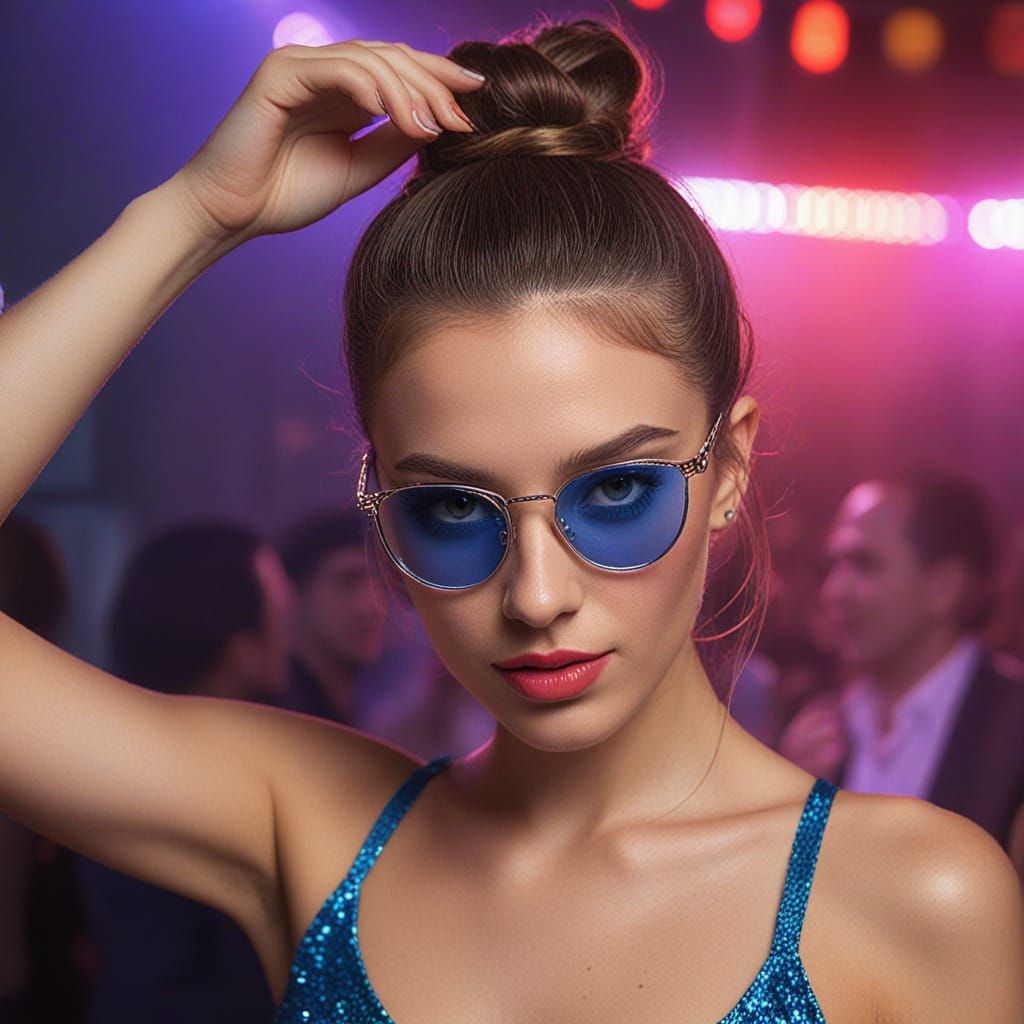 Glamorous Disco Dancer in Exquisite 8K