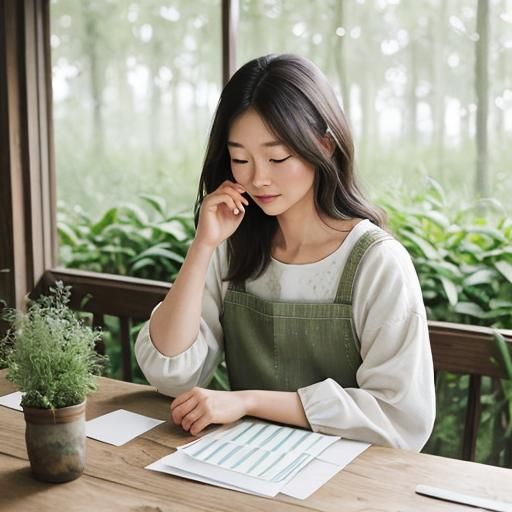 Delicate Watercolor Illustration of Seed Saving