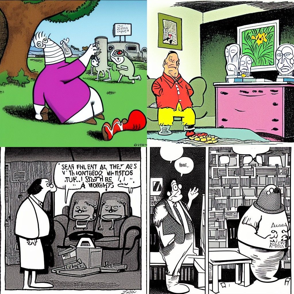 Artwork in Gahan Wilson's Style