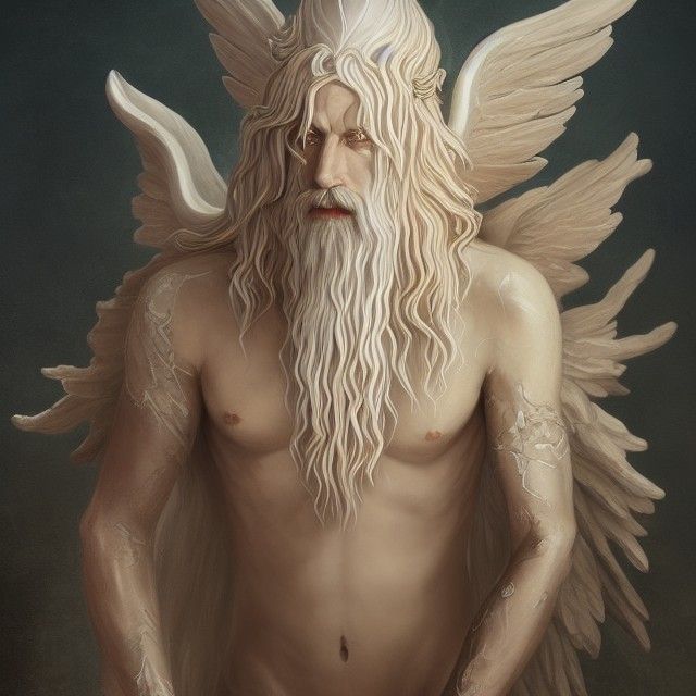 Ornate Albino Wizard Casting Magic in Ethereal Fantasy Art