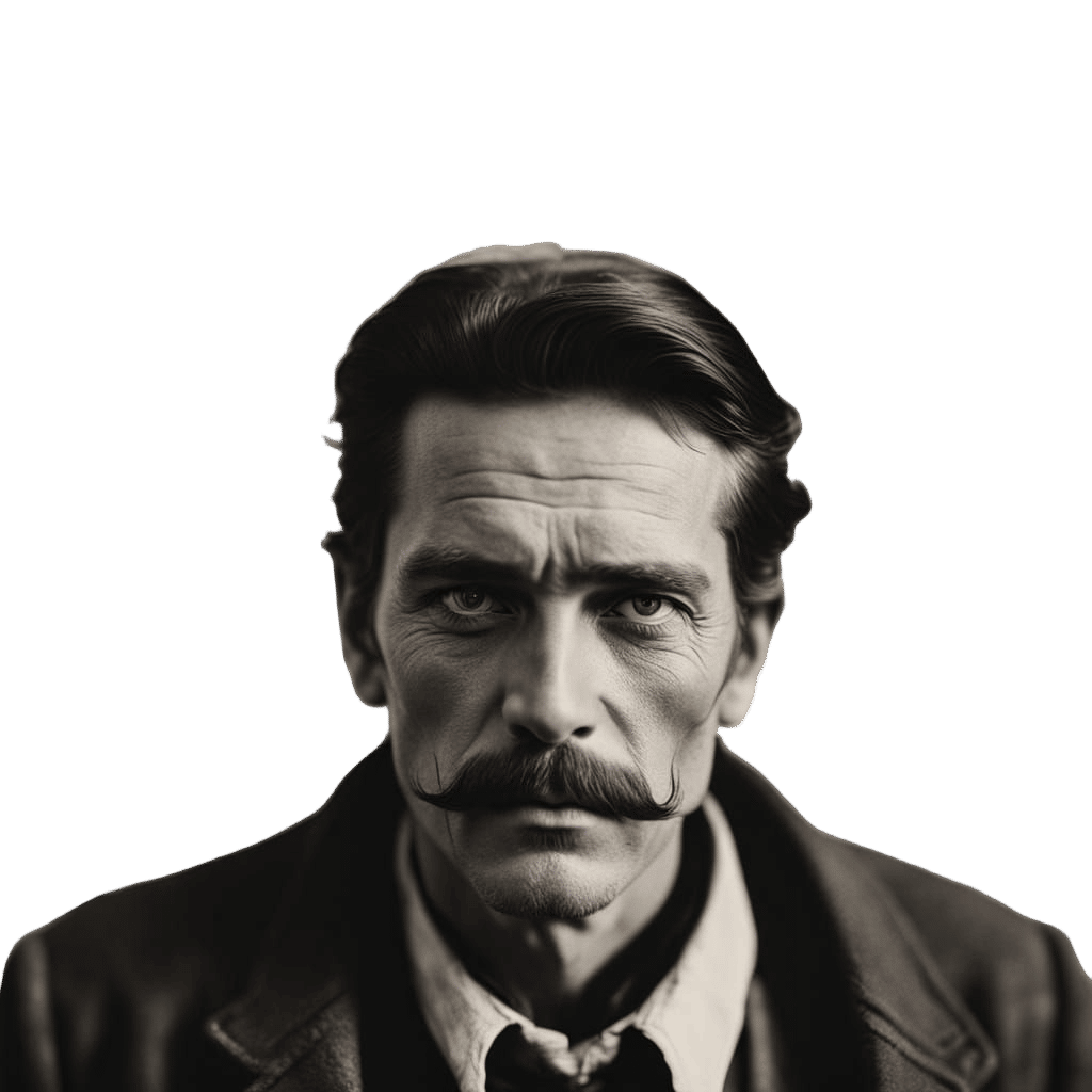 Elegant Old West Portrait in Vintage Film Style