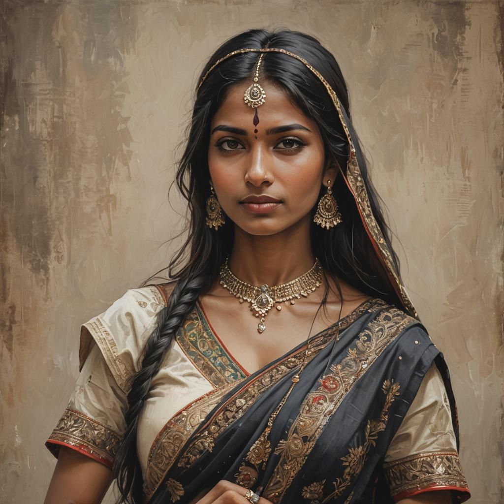 Beautiful Indian Woman Portrait