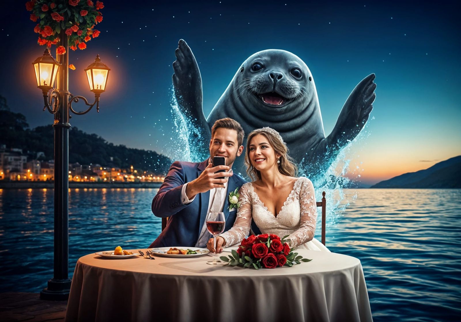 Seal-abrating Love: a photobomb to remember!!!