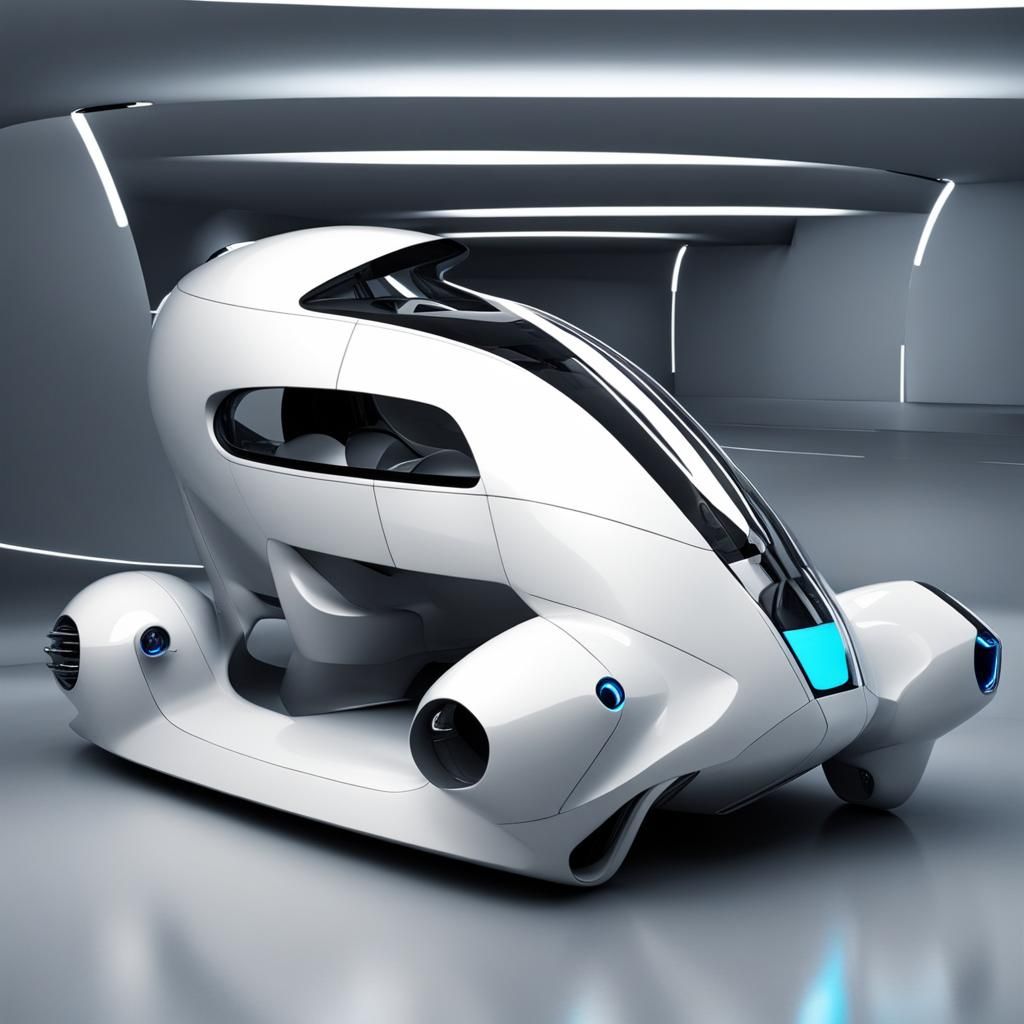 Sleek Futuristic Car Design