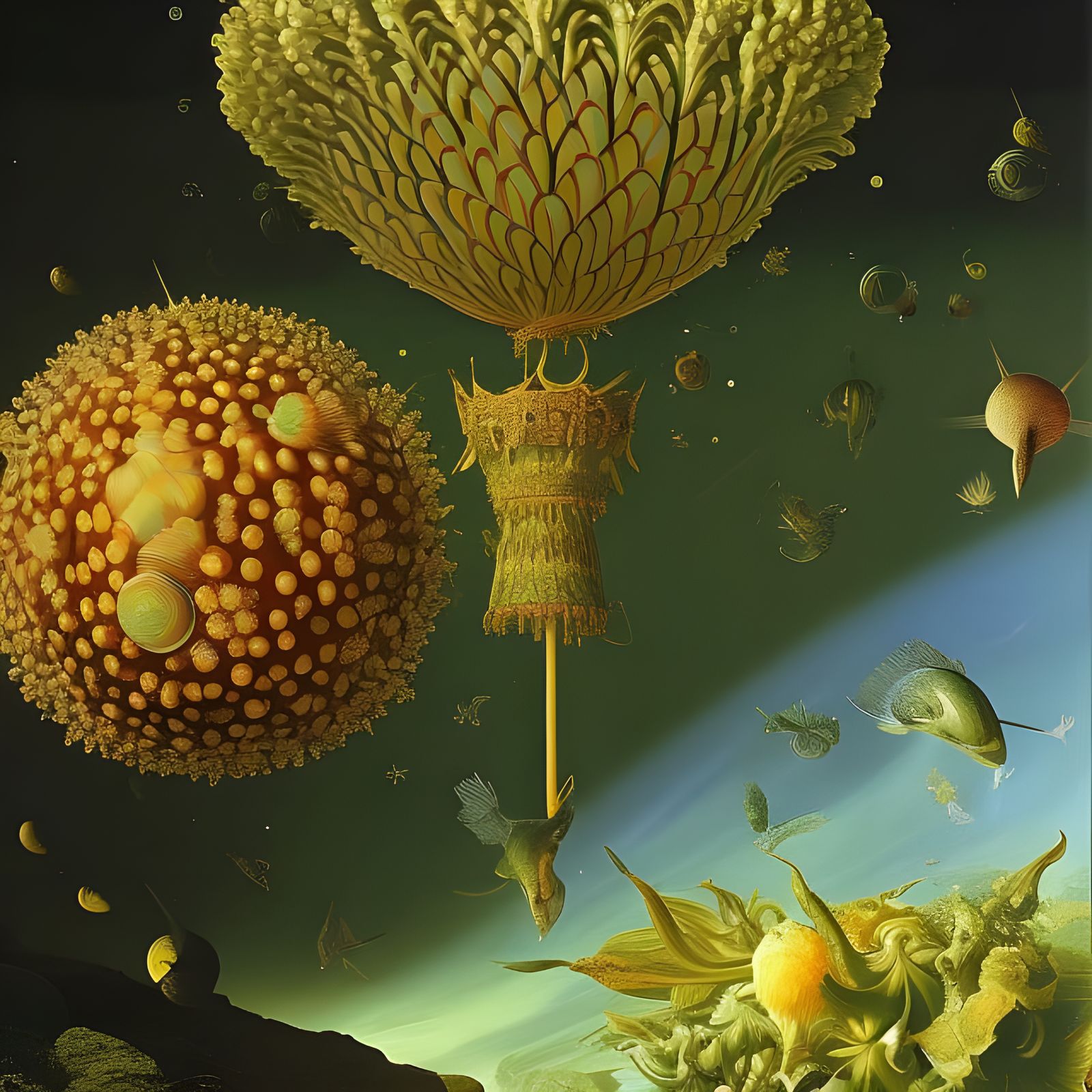 Exquisite Mandelbulb Junctions in Photographic Style