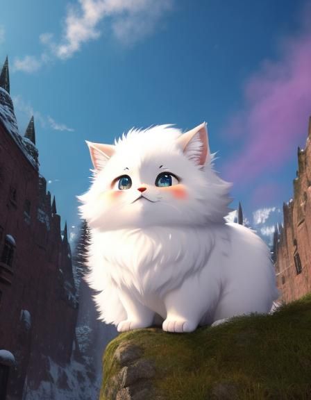 Abstract Fluffy Texture Generated by AI