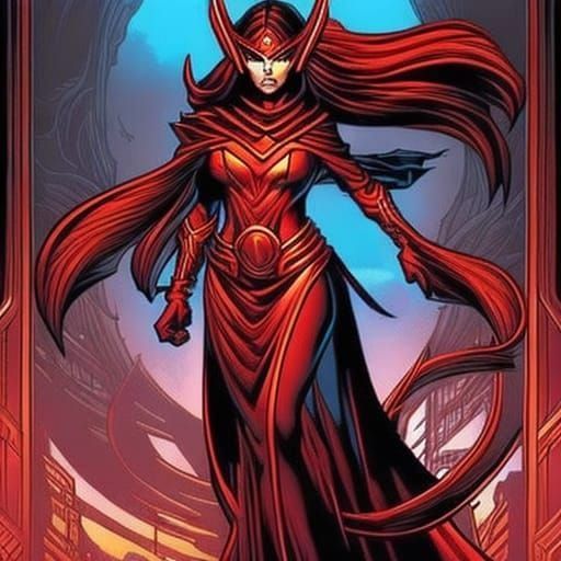 Lava Woman Comic Book Art Style