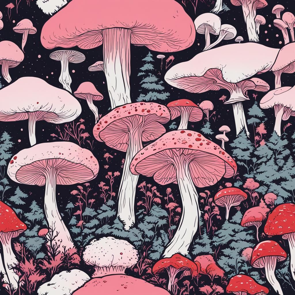 Devils Tooth fungus / Hydnellum peckii