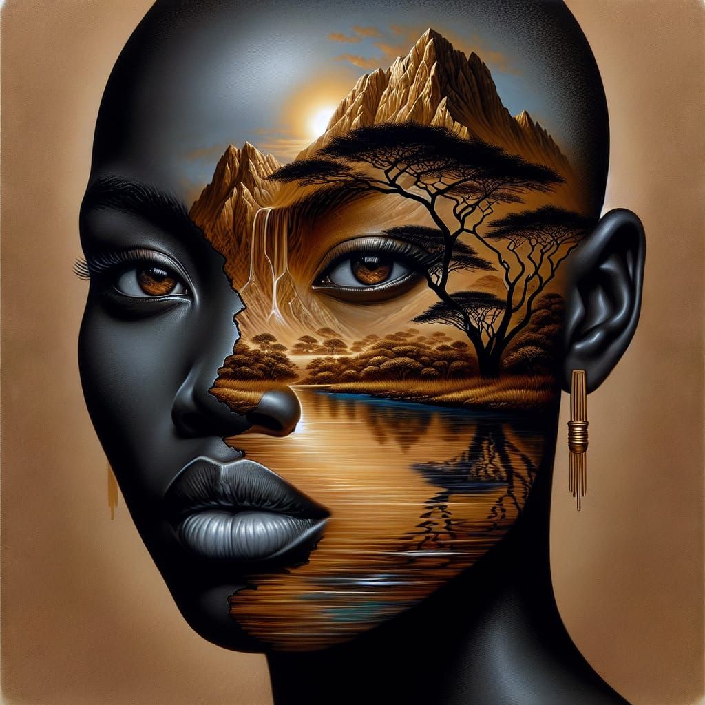 A dramatic and highly detailed digital painting of a powerfu...