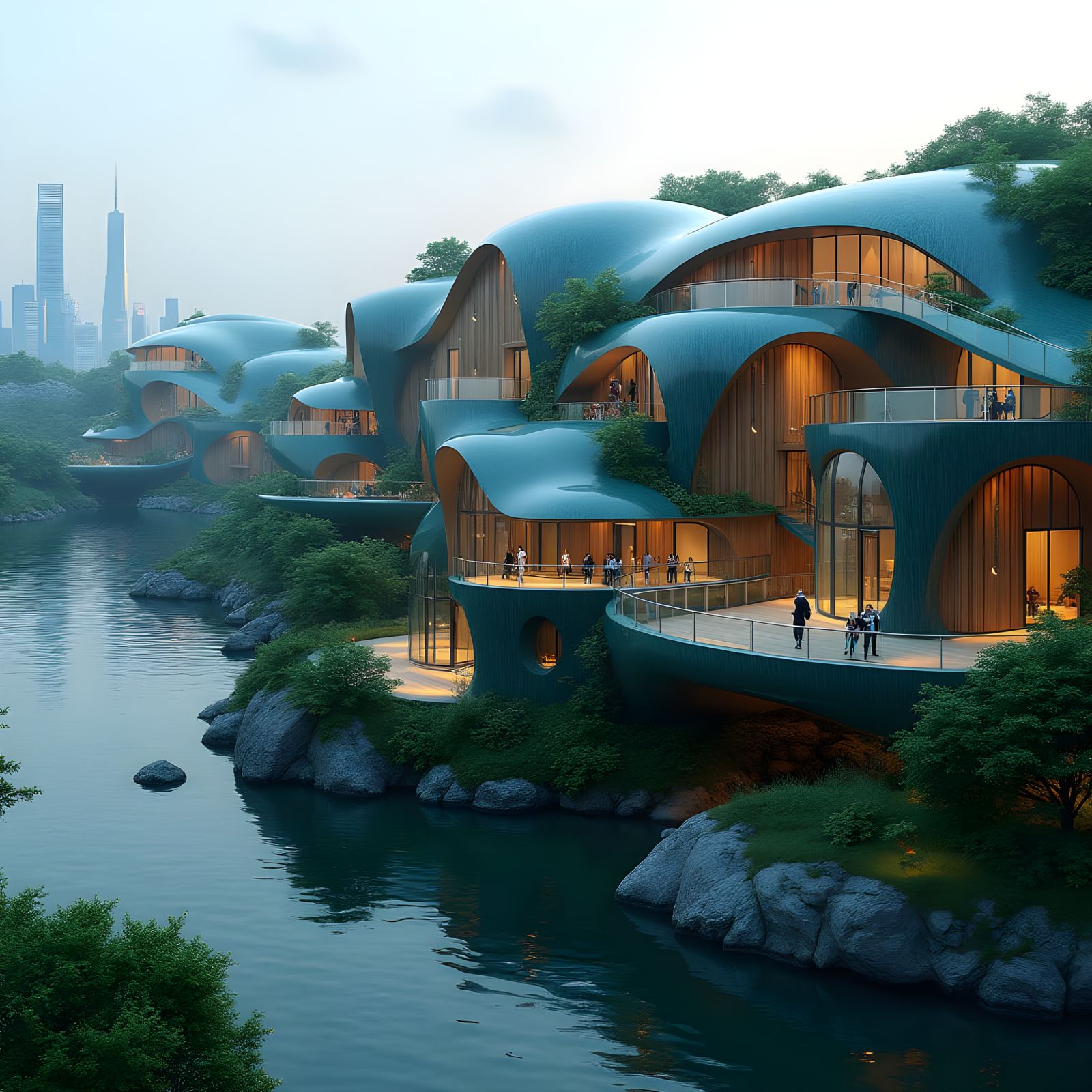 Luminous Blooms: Nature and Technology Entwined in Cyberpunk...