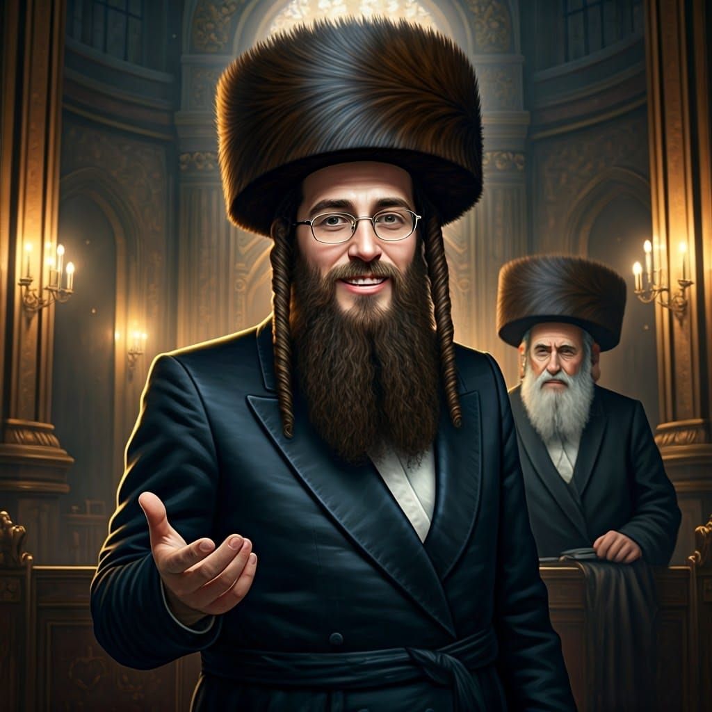 Young Hasidic Man in Traditional Dress