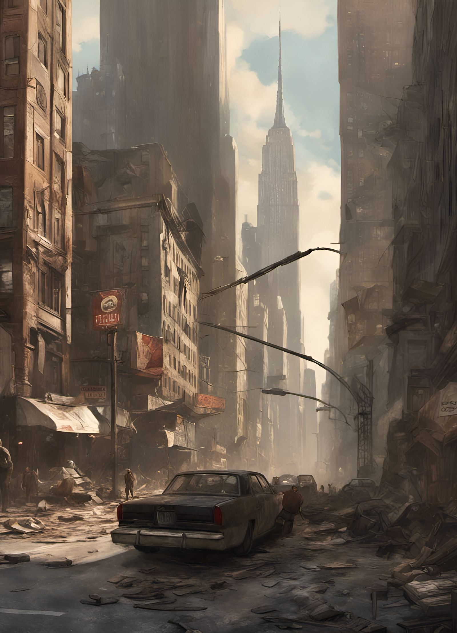 Post-Apocalyptic New York Cityscape by Jon Foster