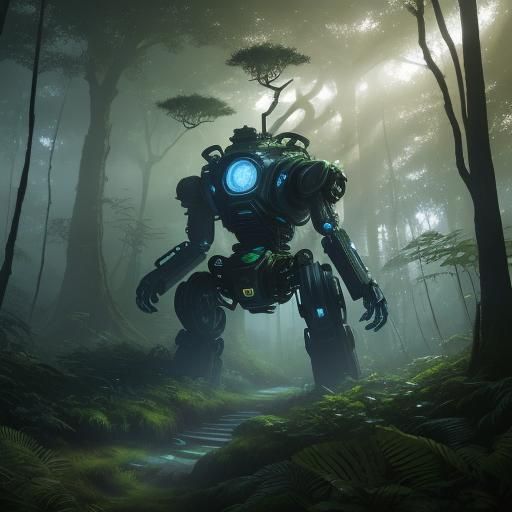 Colossal Forest Guardian Plants Trees: Fantasy Concept Art